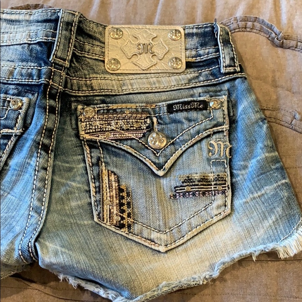 Miss Me Signature Denim Shorts